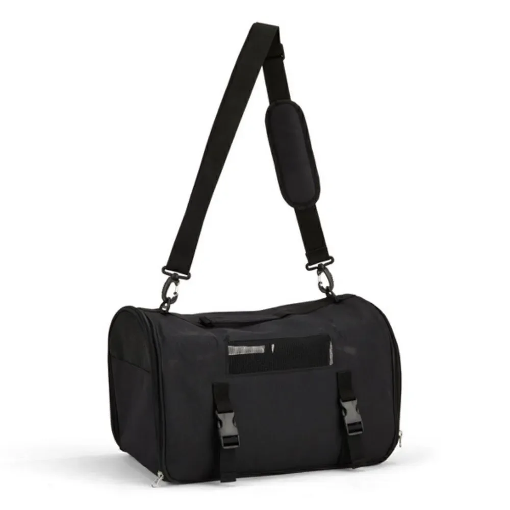EveryYay Going Places To Go Black Pet Carrier, Small